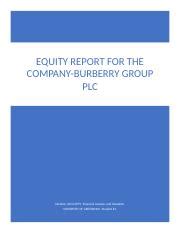 burberry equity research report|Burberry plc results.